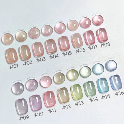 WS 10ml Light Flow Cat Magnetic Gel Nail Polish for Whitening in Autumn And Winter Semi Permanent Gel Manicure DIY Nail Art