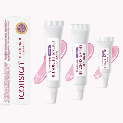 ICONSIGN Eyelash Extension Remover Cream - 1g | 5g | 10g, Salon-exclusive eyelash care product, low irritation