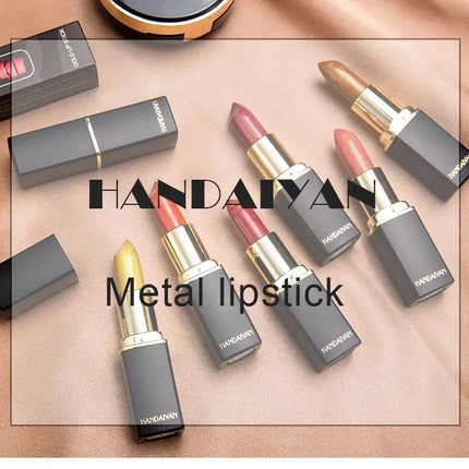 9 Colors Glitter Matte Velvet Nude Lipstick Shimmer Sexy Red Pigments Makeup Long Lasting Waterproof Profissional