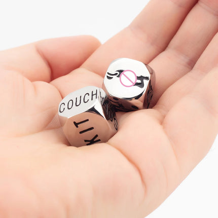 High Quality Stainless Steel Sex Position Dice 6 Sides Erotic Posture Adult Games Sex Dice Flirting Sex Toys for Couples Gifts