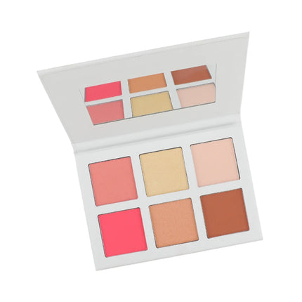 DIY 6-color Private Label Blush Highlight Powder Concealer Contour Palette Custom Bulk Waterproof Matte Makeup 3-color Package