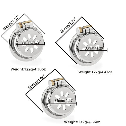Male Super Mini Chastity Cage Stainless Steel Chastity Device Penis Cage Cock Ring With Lock Sex Toys For Men BDSM Sissy