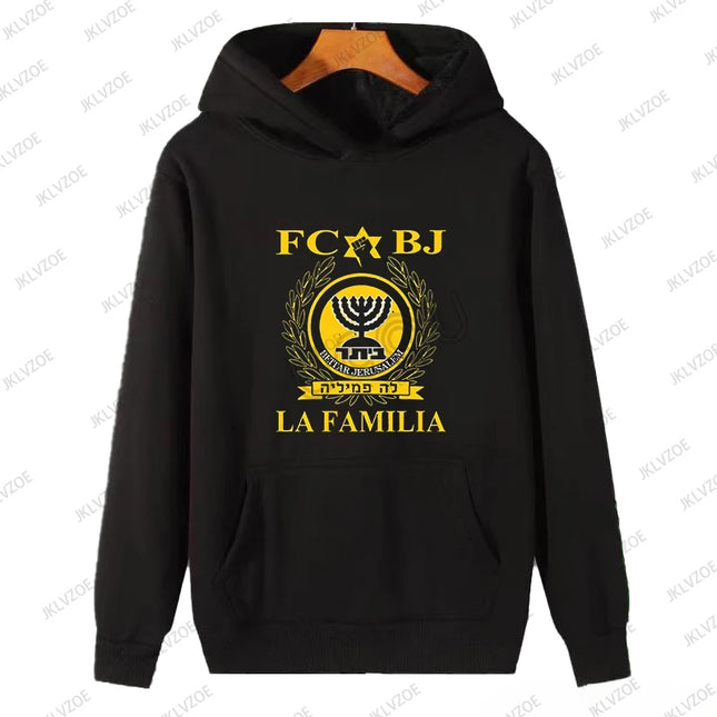 Spring Autumn Premium La Familia Beitar Long Sleeve Women Men Hoodies Cotton O-neck Sweatshirts High Quality Jerusalem Hoodies