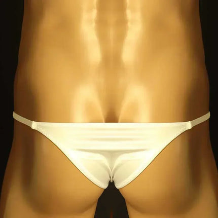 Men Sexy Underwear Silky Low Rise Thongs Breathable Pouch Panties  Underpants Bikini Lingerie Comfortable