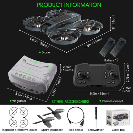 4.5-Inch Screen Remote Control Or Remote Control Without Screen | Drone With Dual Cameras | Brushless Motor, 40-Min Flight, Foldable Quadcopter, Optical Flow Positioning, Wind Resistanc