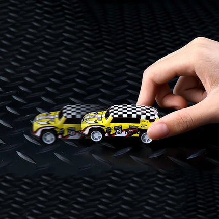 48 Pieces Mini Car Set Inertia Pull Back Cars for Boys Plastic Vehicle Model with Container Collection Simulation Toy Birthday