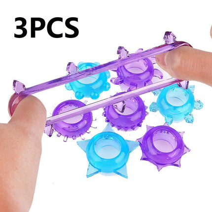 Cock Ring Silicone Penis Lock Rings Male Reusable Delay Ejaculation Ring Scrotum Bondage Goods Couple Cock Erection Erotic Toys