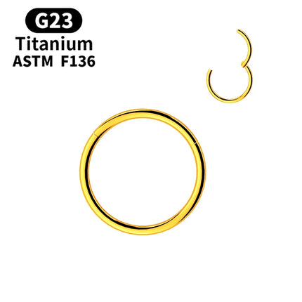 1/5Pcs Nose Rings G23 Titanium Lip Ring For Women And Men Piercing Jewelry Hoop Earrings Mixed Color Body Clips Hinged