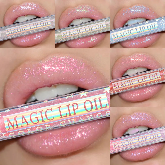 Lip Gloss Set Plumping Transparent Gloss Lip Oil Makeup Moisturizing Glitter Clear Mirror Lipstick Primer Cosmetic