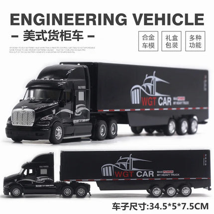 1/48 Big Size Container Truck Removable Windup Toy Children Gift
