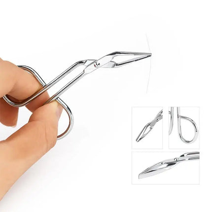 1Pcs Scissor Type Eyebrow Tweezer Fine Hairs Puller Eye Brow Nose  Hair Removal Beauty Makeup Tools Accessories