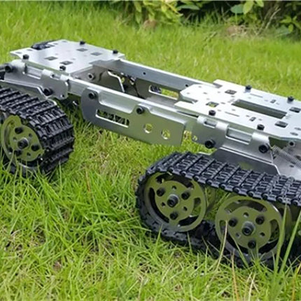 Robot Tank Car Chassis Shock Absorption Caterpillar Crawler Car with DC Motor Overcoming Obstacles Drift Car DIY STEM Toy Parts