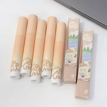 [HB]Cappuvini Pumpkin Apricot Lip Mud Velvet Lip Cream Matte Texture Lipstick Overlay Base Color Rose Orange Lip Gloss Tint