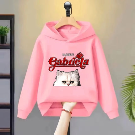 KATSEYE Gabriela Graphic Kids Hoodie Gift Boys Hooded Sweatshirts Girls Long Sleeve Tracksuit Pullovers Autumn Children Clothing