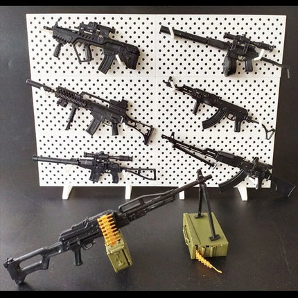 1/6 Assemble Gun Model Machine Gun Submachine Shotgun Sniper Rifle SVD AK47 MP40 MG42 Plastic Assembly Kit 8pcs/set