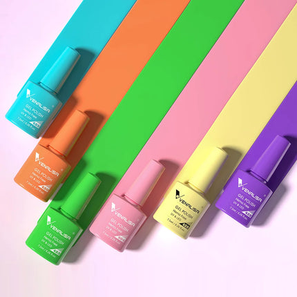 Venalisa VIP4 7.5ml Gel Nail Polish Hema Free Full Coverage Beautiful Semi Permanent Soak Off UV LED Gel Nail Polish Gel Lacquer