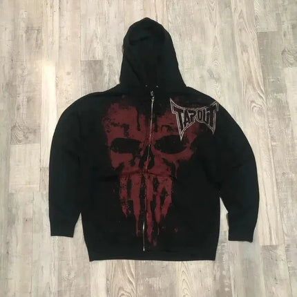 American Gothic Ro Skull Bones Oversized Hoodie Y2K Hip Hop Sle Streetwear No Brand Svel Other Material 00%