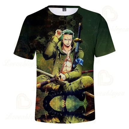 New One P Graphic T Shirt Men Women Anime Harajuku Tops Summer Boys Girls T-shirt 3D Fashion Clothing Plus Size Streetwear