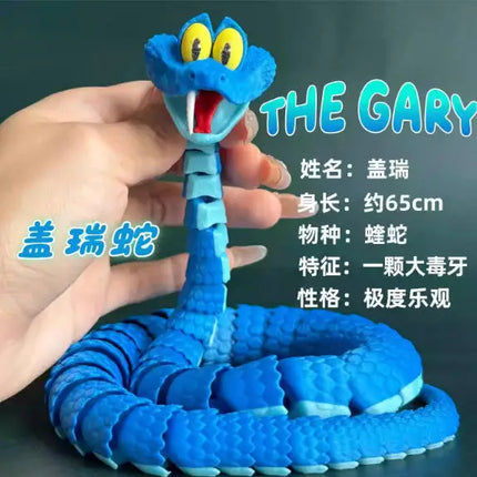 New Gary Snake: Disney Zootopia 2 Articulated Simulation Toy Snake, 3d Printed Snake Gary Model Stress Relief Toys Child Gift
