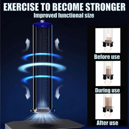 2026 New Upgrade Male Electric Penis Enlarge Vacuum Pump With Automatic Circulating & 6 Suction Intensities & LCD Display
