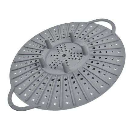30cm Silicone Steamer for Cooking Food Large Steamer Basket Silicone Vegetable Steamer Basket with Durable Handles & Strong Feet
