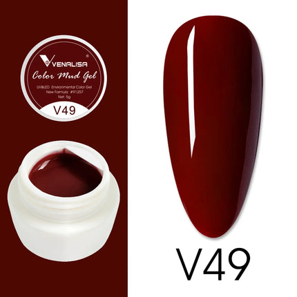 VENALISA Color Mud Gel Pure DIY Nail Art Design UV Gel Polish Professional Manicure Varnishes for Quality Artistry