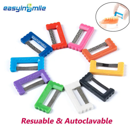 Easyinsmile IPR Orthodontics Stripping Dental Kit Interproximal Reduction Strips Polish Tooth Enamel Reduce Serrated Saw