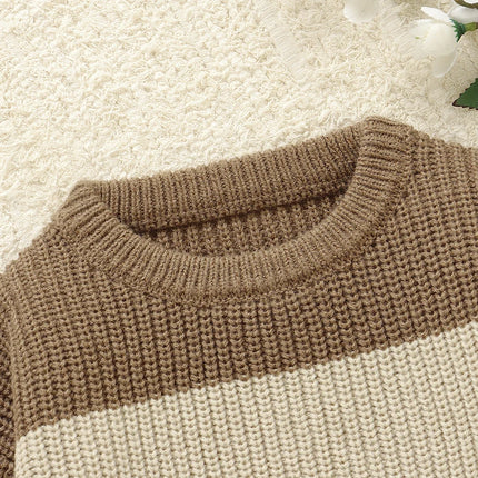 Baby Boys Girls Sweaters Clothes Autumn Winter Knitted Infant Unisex Pullovers Crew Neck Full Sleeves Toddler Knitwear Tops 1-3Y