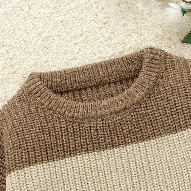Baby Boys Girls Sweaters Clothes Autumn Winter Knitted Infant Unisex Pullovers Crew Neck Full Sleeves Toddler Knitwear Tops 1-3Y