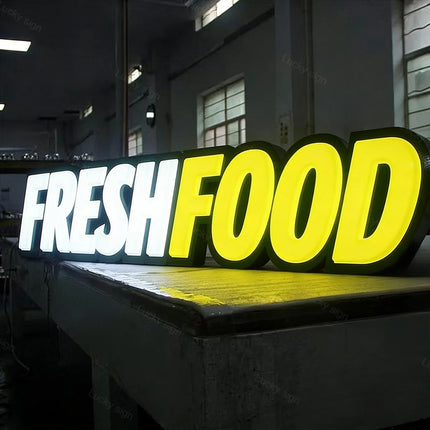 Custom Shop Signboard Design Open Sign logo Display 3D for Business Outdoor Led Letter Channel Led logo Sign