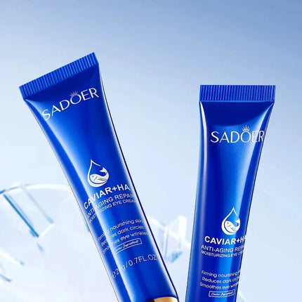 Caviar Eye Bag Removal Cream Hyaluronic Acid Anti-Wrinkle Firming Skin Fade Fine Lines Anti Dark Circle Puffiness Eye Care 20g