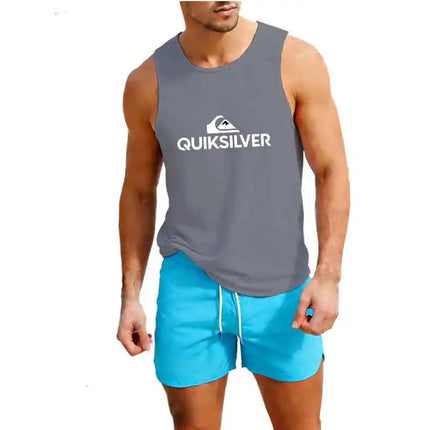 Gym Tank Top Running Sleeveless Shirt Fitness Workout Vest Men Basketball Jersey Training Bodybuilding Workout Stringer Singlets