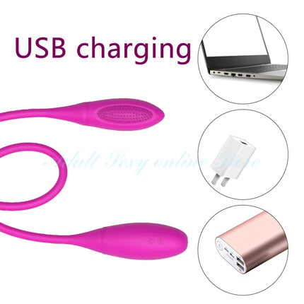 Rechargeable Dual Vibrator 7 Speeds Double Head Jump Egg Bullet Dildo Vibrator Anal Butt Plug Adult Sex Toy For Couple Men Women