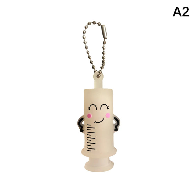 Ampoule Bottle Opener Keychain Syringe-Shaped Cutter Nurse Doctor Ampoule Bottle Opener Aid Medication Vial Breaker Tool