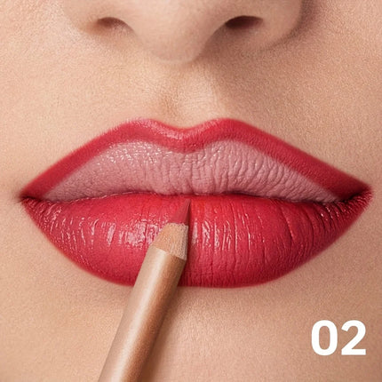 Matte Lip Liner Pencil Nude Shade, Long Lasting Waterproof Smooth Formula for Precise Lip Outline & Soft Glossy Finish