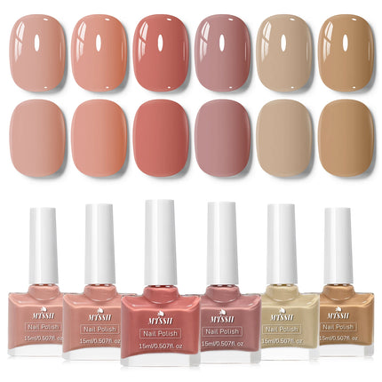 6pc 15ml Red Water-Based Peel Off Nail Polish Set Air Dry Easy to Apply Long Lasting Nail Art Manicure Vernis DIY for Home Salon