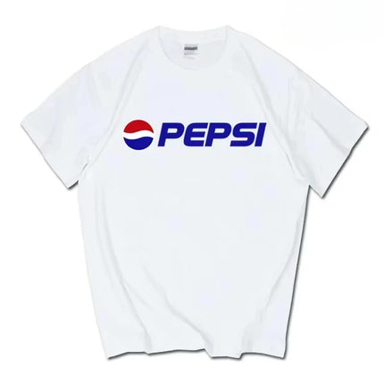 2026 New Trendy Pepsi Cola T-shirt Sprite Coca-Cola Men's Clothing Women's T-shirt Summer High-quality Cotton Streetwear T Shirt