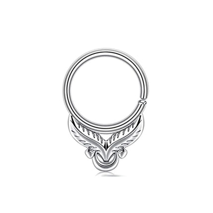 1Pcs Septum Rings Hoop Nose Ring Horseshoe Stainless Steel Cartilage Earrings Hoop Helix Tragus Septum Piercing Jewelry