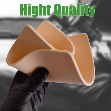 Silicone Tattoo Practice Skin 1/2/3mm Thick Double Side Tattoo Fake Skin Synthetic Leather Permanent Makeup Tattoo Skin