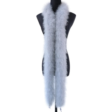 2M Soft Turkey Marabou Feather Boa 11-50g for Scarf Clothing Christmas Tree Decor Shawl Craft Costume Wedding Dress Plume Boas