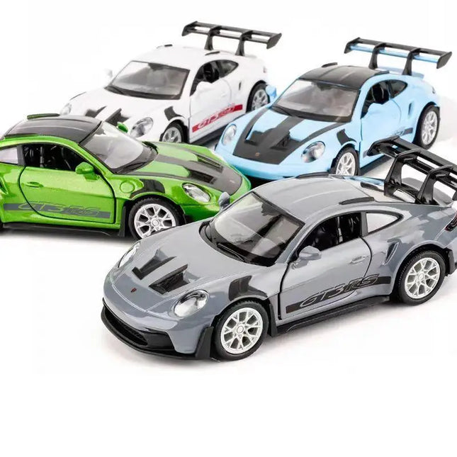 1/36 Porsche 911 GT3 RS Toy Car Model For Children RMZ CiTY Miniature Racing Free Wheels Pull Back Diecast Metal Collection Gift