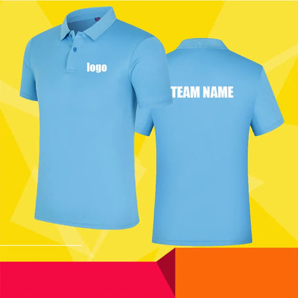 High-end customization POLO shirt custom work POLO short sleeve team high quality quick-drying shirt Adult and children sizes