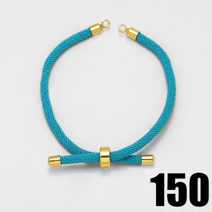 OCESRIO Fashion Adjustable Cotton Rope Chain for Bracelet Making DIY Gold Plated  Copper Jewelry Creation Wholesale cana012