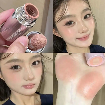Korean Liquid Powder Blusher Waterproof Facial Cheek Shadow Highlight Nose Lasting Brightening Rouge For Women Student Girl