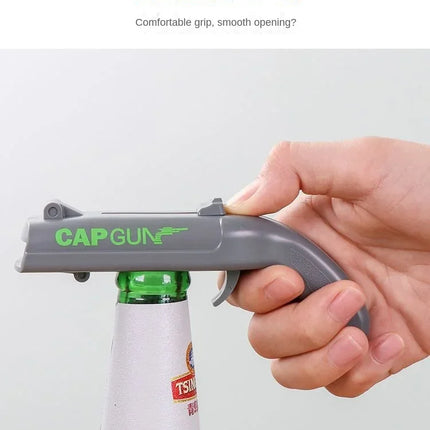 ABS Creative Pistol Bottle Opener Launches Beer Caps Fun Shooting Cap Gun Multifunctional Gadget For Home Bar Kitchen Tool