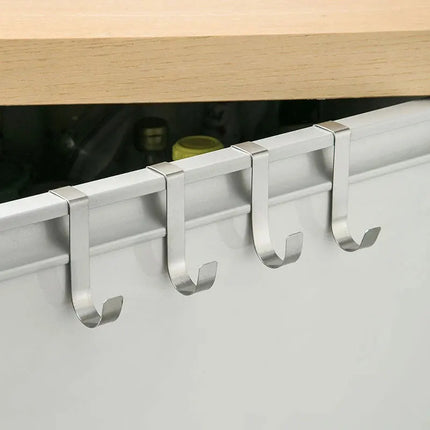 S-Shaped Metal Hook Cabinet Door Hanging Rack Gadgets Holders Desk Shelves Kitchen Utensils Storage Organizer Bathroom Accessori