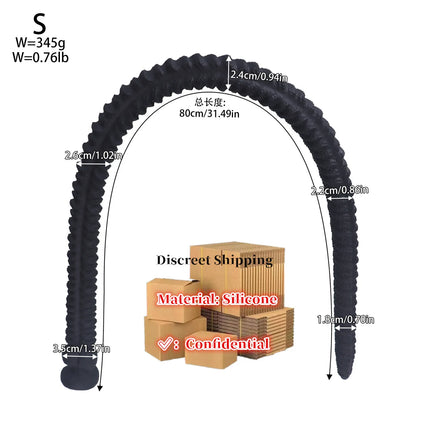 New Super Long Anal Plug Soft Silicone Big Butt Plug Adult Sex Toy Dilator Training Expansion Huge Long Anal Plug Women Men Gay