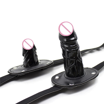Open Mouth Gag Silicone Ball Dildo Restraint Fetish Flirting BDSM Bondage Sex Toys for Couples Adult Erotic Game Chastity Belt