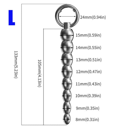 Metal Penis Plug Sounding,Urethal insert Men,Uretra Uretra Urethral Dilation Catheter,Urethra Dilator,Sex Toy for Man Penis Bead