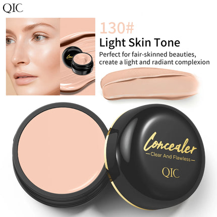Waterproof Sweatproof Concealer Covers Dark Circles,Blemishes,Tattoos & Scars,Long Lasting Smudge Resistant